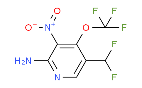 2-Amino-5-(difluoromethyl)-3-nitro-4-(trifluoromethoxy)pyridine