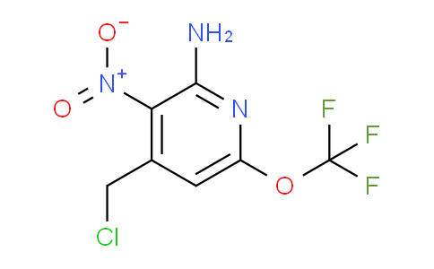 2-Amino-4-(chloromethyl)-3-nitro-6-(trifluoromethoxy)pyridine