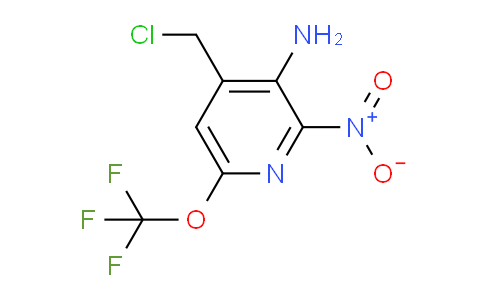 3-Amino-4-(chloromethyl)-2-nitro-6-(trifluoromethoxy)pyridine