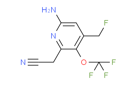 6-Amino-4-(fluoromethyl)-3-(trifluoromethoxy)pyridine-2-acetonitrile