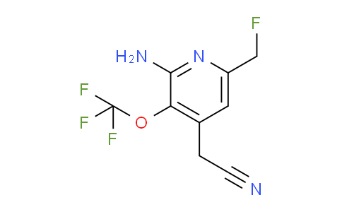 2-Amino-6-(fluoromethyl)-3-(trifluoromethoxy)pyridine-4-acetonitrile