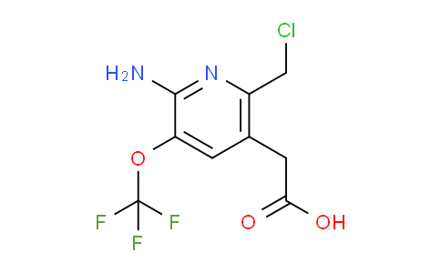 2-Amino-6-(chloromethyl)-3-(trifluoromethoxy)pyridine-5-acetic acid