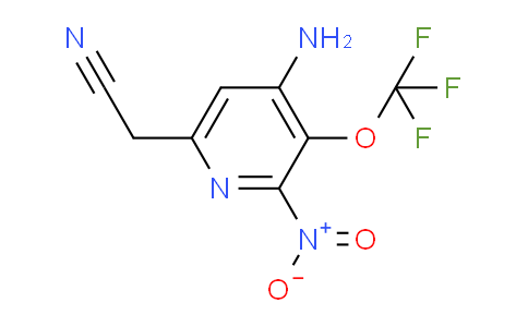 4-Amino-2-nitro-3-(trifluoromethoxy)pyridine-6-acetonitrile