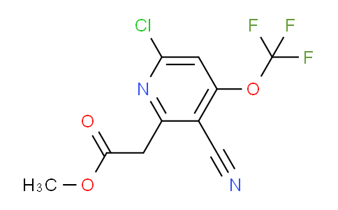 Methyl 6-chloro-3-cyano-4-(trifluoromethoxy)pyridine-2-acetate