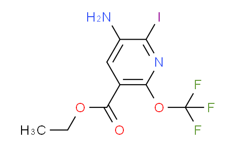 Ethyl 3-amino-2-iodo-6-(trifluoromethoxy)pyridine-5-carboxylate