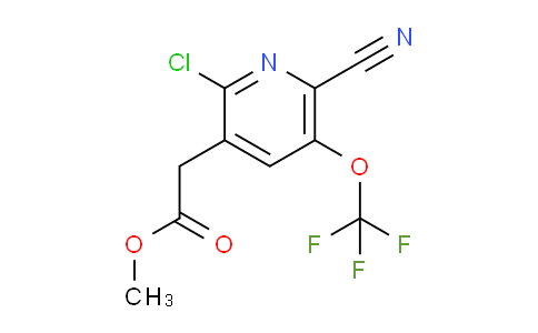 Methyl 2-chloro-6-cyano-5-(trifluoromethoxy)pyridine-3-acetate