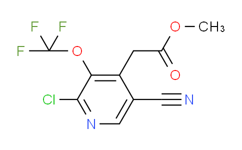 Methyl 2-chloro-5-cyano-3-(trifluoromethoxy)pyridine-4-acetate