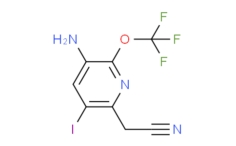3-Amino-5-iodo-2-(trifluoromethoxy)pyridine-6-acetonitrile