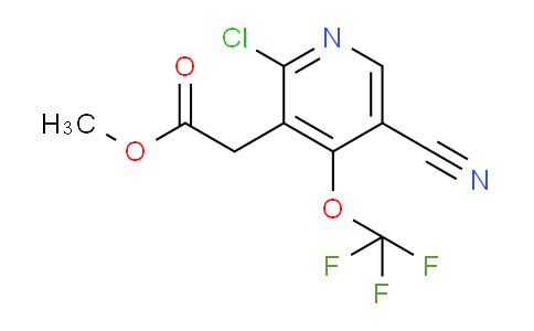 Methyl 2-chloro-5-cyano-4-(trifluoromethoxy)pyridine-3-acetate