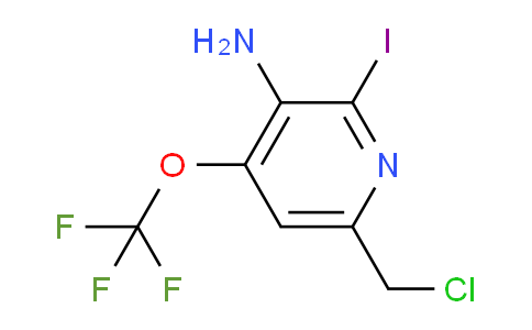 3-Amino-6-(chloromethyl)-2-iodo-4-(trifluoromethoxy)pyridine