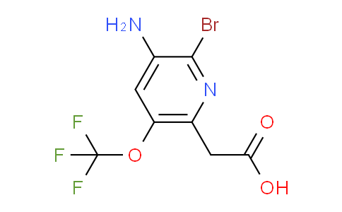 3-Amino-2-bromo-5-(trifluoromethoxy)pyridine-6-acetic acid