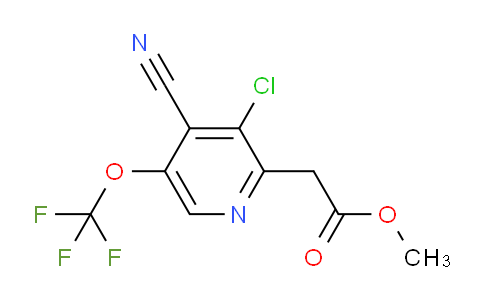 Methyl 3-chloro-4-cyano-5-(trifluoromethoxy)pyridine-2-acetate