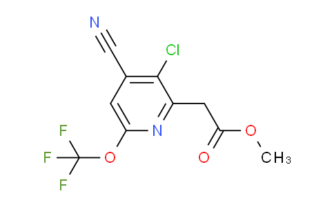 Methyl 3-chloro-4-cyano-6-(trifluoromethoxy)pyridine-2-acetate