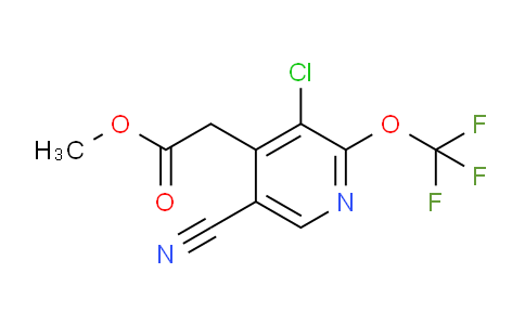 Methyl 3-chloro-5-cyano-2-(trifluoromethoxy)pyridine-4-acetate