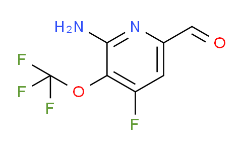 2-Amino-4-fluoro-3-(trifluoromethoxy)pyridine-6-carboxaldehyde