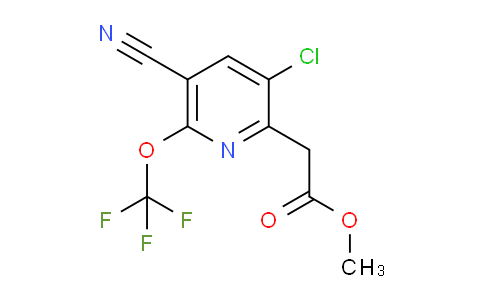 Methyl 3-chloro-5-cyano-6-(trifluoromethoxy)pyridine-2-acetate