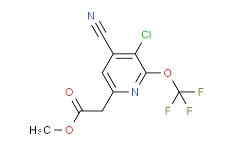 AM22987 | 1804369-62-7 | Methyl 3-chloro-4-cyano-2-(trifluoromethoxy)pyridine-6-acetate