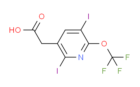 3,6-Diiodo-2-(trifluoromethoxy)pyridine-5-acetic acid