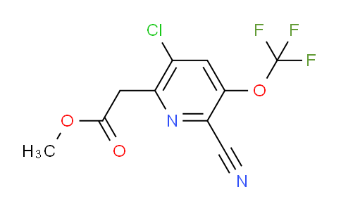 Methyl 5-chloro-2-cyano-3-(trifluoromethoxy)pyridine-6-acetate