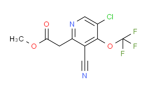 Methyl 5-chloro-3-cyano-4-(trifluoromethoxy)pyridine-2-acetate