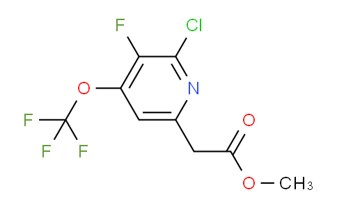 Methyl 2-chloro-3-fluoro-4-(trifluoromethoxy)pyridine-6-acetate