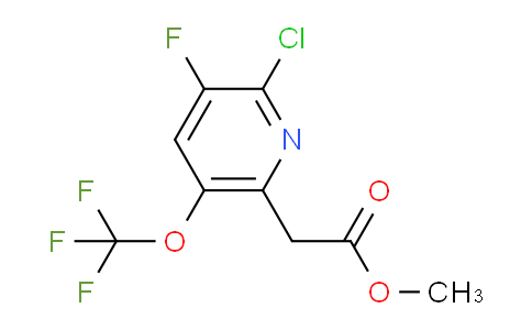 Methyl 2-chloro-3-fluoro-5-(trifluoromethoxy)pyridine-6-acetate