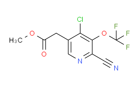 Methyl 4-chloro-2-cyano-3-(trifluoromethoxy)pyridine-5-acetate