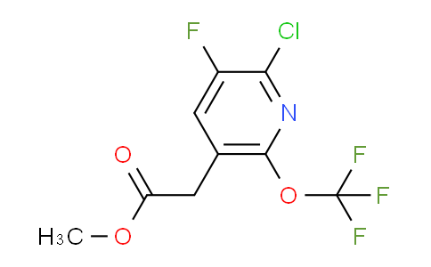Methyl 2-chloro-3-fluoro-6-(trifluoromethoxy)pyridine-5-acetate