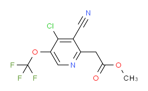 AM23001 | 1804548-49-9 | Methyl 4-chloro-3-cyano-5-(trifluoromethoxy)pyridine-2-acetate