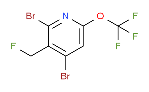 2,4-Dibromo-3-(fluoromethyl)-6-(trifluoromethoxy)pyridine