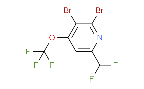2,3-Dibromo-6-(difluoromethyl)-4-(trifluoromethoxy)pyridine