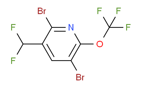 2,5-Dibromo-3-(difluoromethyl)-6-(trifluoromethoxy)pyridine