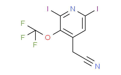 2,6-Diiodo-3-(trifluoromethoxy)pyridine-4-acetonitrile