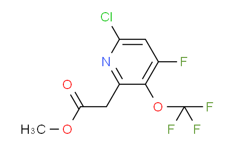 AM23022 | 1806111-69-2 | Methyl 6-chloro-4-fluoro-3-(trifluoromethoxy)pyridine-2-acetate