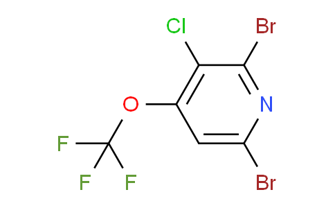 3-Chloro-2,6-dibromo-4-(trifluoromethoxy)pyridine
