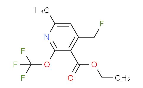 AM230375 | 1361772-75-9 | Ethyl 4-(fluoromethyl)-6-methyl-2-(trifluoromethoxy)pyridine-3-carboxylate