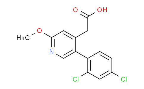 5-(2,4-Dichlorophenyl)-2-methoxypyridine-4-acetic acid
