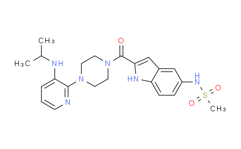 AM230467 | 136817-59-9 | N-[2-({4-[3-(propan-2-ylamino)pyridin-2-yl]piperazin-1-yl}carbonyl)-1H-indol-5-yl]methanesulfonamide