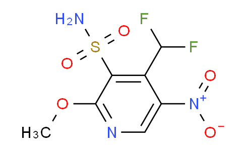 4-(Difluoromethyl)-2-methoxy-5-nitropyridine-3-sulfonamide