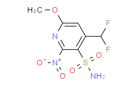 4-(Difluoromethyl)-6-methoxy-2-nitropyridine-3-sulfonamide