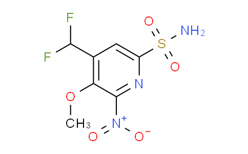 4-(Difluoromethyl)-3-methoxy-2-nitropyridine-6-sulfonamide