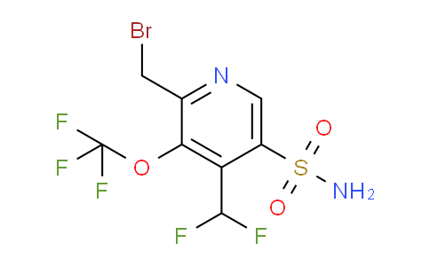 2-(Bromomethyl)-4-(difluoromethyl)-3-(trifluoromethoxy)pyridine-5-sulfonamide