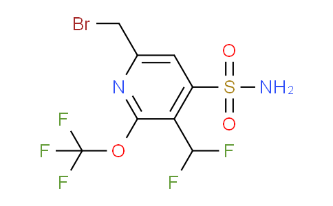 6-(Bromomethyl)-3-(difluoromethyl)-2-(trifluoromethoxy)pyridine-4-sulfonamide