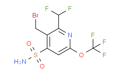 3-(Bromomethyl)-2-(difluoromethyl)-6-(trifluoromethoxy)pyridine-4-sulfonamide