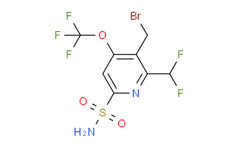 3-(Bromomethyl)-2-(difluoromethyl)-4-(trifluoromethoxy)pyridine-6-sulfonamide