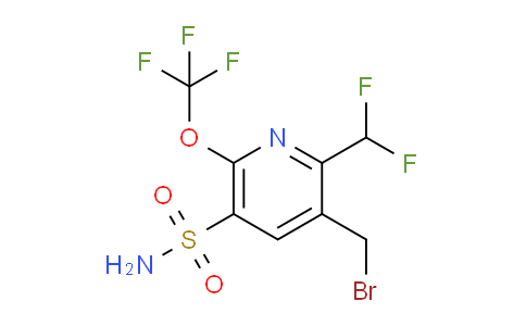 3-(Bromomethyl)-2-(difluoromethyl)-6-(trifluoromethoxy)pyridine-5-sulfonamide