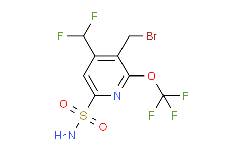 3-(Bromomethyl)-4-(difluoromethyl)-2-(trifluoromethoxy)pyridine-6-sulfonamide