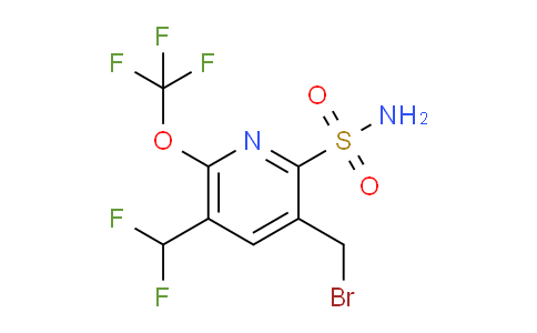 3-(Bromomethyl)-5-(difluoromethyl)-6-(trifluoromethoxy)pyridine-2-sulfonamide