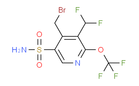 4-(Bromomethyl)-3-(difluoromethyl)-2-(trifluoromethoxy)pyridine-5-sulfonamide