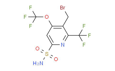 3-(Bromomethyl)-4-(trifluoromethoxy)-2-(trifluoromethyl)pyridine-6-sulfonamide